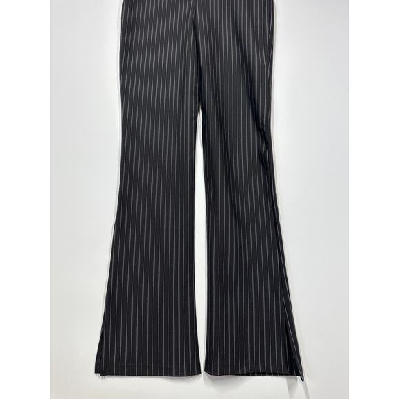 Superdown Kristina Jumpsuit in Black White Pinstripes Size M Mob Wife Strapless - Picture 10 of 15